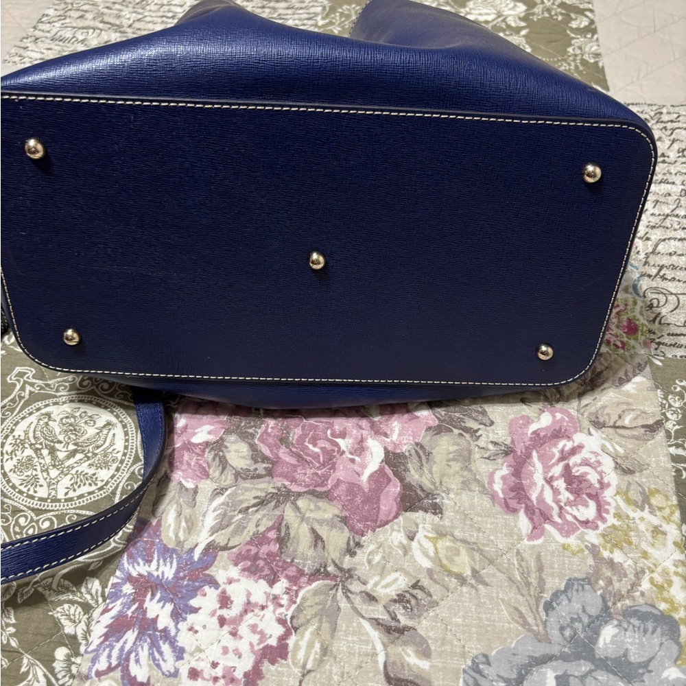 Dooney & Bourke Marine Blue Brenna Leather Bag - Picture 12 of 12
